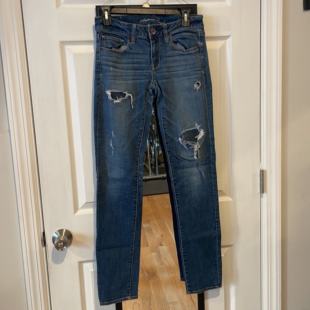 AE skinny distressed jeans